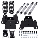 3" Drop Springs 4" Shackles Shocks Lowering Kit Ford F100 F150 1973-1979. Fixed Price $380.95.