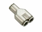 1/4" Od Hose Push To Connect Union Y Fitting, Nickel Plated Brass. Fixed Price $15.20.