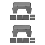 Weld On Lowering Truck Under Bed Frame Notch Kit For Gmc Sierra 1500 1999-2006. Fixed Price $94.63.