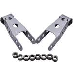 Adjustable 2''-3" Rear Drop Shackles Kit For Chevy Silverado 1500 1988-2018. Fixed Price $35.39.