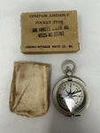 WW2 1941 Wittnauer Us Air Forces Pocket Compass No. W535-AC-27707. Fixed Price $115.00.