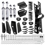 Front 3" Rear 5" Drop Spring & Shocks Lowering Kit For Chevy C10 Gmc C15 1963-72. Fixed Price $528.85.