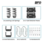 3" Lowering Coil Springs 5" Drop Flip Kit Ford Ranger Mazda B 2WD 1983-1997. Fixed Price $157.83.