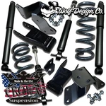 1988-98 C1500 Obs 3/4 Lowering Kit Drop Coils Springs Shackles Hangers Shocks V6. Fixed Price $850.00.
