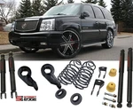 3" Front 4" Rear Drop Kit Keys Coils & Shocks 2000-2006 Cadillac Escalade. Fixed Price $621.49.