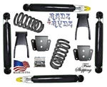 1973-1979 Ford F100 F150 3" Drop Lowering Springs 4" Shackles Hangers Shocks Kit. Fixed Price $404.90.