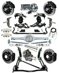Ridetech Air RIDE,4-LINK,CURRIE Rear,wilwood BRAKES,13/12" DRILLED,55-57 Chevy. Fixed Price $13329.99.