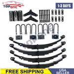 For 7000LBS Tandem Trailer Axle Suspension Kit 6 Leaf Springs/u-bolt/hanger. Fixed Price $209.59.