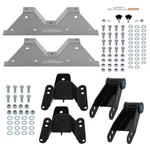 Rear 4" Lowering Shackles And Hangers With C-notch For Chevrolet C10/R10 1973-87. Fixed Price $197.60.