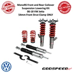 Godspeed Monors Coilovers Suspension Lowering Kit Front Rear For 06-18 Vw Jetta. Fixed Price $795.00.