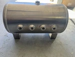 5 Gallon Aluminum 8 1/2" Port Air Suspension Tank Horn Bag Lowrider Hot Rod. Fixed Price $260.00.