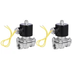 2PCS 1/2" Npt Valve Electric Solenoid Stainless Steel Gas Water Air N/c 110-120V. Fixed Price $47.99.