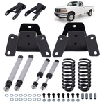 3" Front 4" Rear Drop Lowering Kit Ford F-100/150 2WD 73-79 Shocks + Springs. Fixed Price $379.98.