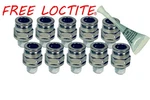 Push To Connect Fitting For 1/4" Npt 1/2" Od Air Line 10 Pack W/ Free Loctite. Fixed Price $84.90.