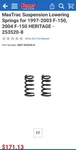 Maxtrac 2IN Front Lowering Coils 1997-2003 Ford F-150 2WD V6. Fixed Price $115.00.
