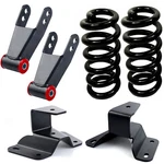 Lowering Coil Springs Shackles Hangers Drop 3"F 4"R Kit 80-96 Ford F150 F100. Fixed Price $284.67.