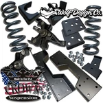 1988-1998 C1500 Ck Silverado Obs 5/6 Lowering Drop Kit Spindles Flip V8. Fixed Price $840.00.