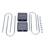Universal Leaf Spring Lowering Block Kit 4" Drop W/ U-bolts & Hardware Aluminum. Fixed Price $68.15.