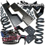 1988-98 C1500 Silverado Obs 3/5 Lowering Kit Drop Coils Flip Crown Suspension V8. Fixed Price $500.00.