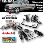 Ridetech Complete Air Suspension Kit, 1999-06 Silverado, Sierra, Compressor, J6. Fixed Price $8935.00.