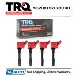 Trq 4PC Premium Performance Engine Ignition Coil Set Audi Volkswagen New. Fixed Price $129.95.