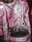 Two Piece Set Of Detailed Chain & Shackles For Vintage Motu Snake Mountain. Fixed Price $18.99.