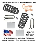 1997-2004 Dodge Dakota Durango 3"W Axle, Drop Lowering Springs 4" Blocks Kit. Fixed Price $179.90.
