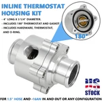 For 1-1/2" Hose 1.5" -16AN Inline Thermostat Housing & Sensor Port Aluminum. Fixed Price $42.99.