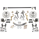 Chrome, Steering & Brake Kit, Dropped Arms, On 4.75, Fits Ford 48 Axle. Fixed Price $968.99.