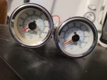 Viair 90081 Dual Needle 220 Psi White Face Gauges For Suspension Bags. Fixed Price $80.00.