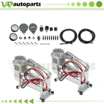 Dual 200 Psi 12V Air Compressor Kit For Train Horns Bag Suspension. Fixed Price $219.98.