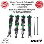 REV9 Hyper-street Ii Coilover Suspension Kit For 2014-23 Infiniti Q50 Rwd (V37). Fixed Price $565.00.