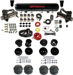 Complete Fastbag 3/8" Air Ride Suspension Kit Bags 480 Black Fits 1958-60 Cadi. Fixed Price $1709.96.