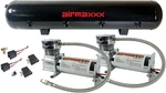 Airmaxxx Dual 400 Chrome Compressors W/5 Gallon Steel Tank & 90/120 Switch. Fixed Price $416.92.