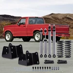 3" / 4" Lowering Kit Drop Shackles + Hangers Shocks Ford F100 F150 1973-79. Fixed Price $372.98.
