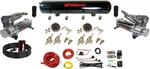 3/8" Manual Corner Air Ride Kit With Dual 480 Chrome Compressors & 5 Gal Tank. Fixed Price $1009.99.