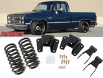 C-10 Lowering Coils Shackles & Hangers 1973-1987 2" Drop Front 4" Rear. Fixed Price $405.90.