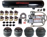 Airmaxxx Pewter 400 Compressors 2500 2600 Bags 1/2" Valves Clear 7-SWITCH Kit. Fixed Price $829.99.