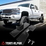 Fits 1999-2006 Silverado 1500 1/4" Steel Sheet C-notch Brackets Rear Lowering. Fixed Price $71.90.