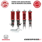 Godspeed Project Monors Coilover Kit Fits 1992-2000 Honda Civic (eg/ej/ek/eh). Fixed Price $795.00.