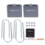 4" Aluminum Leaf Spring Lowering Blocks Kit With U-bolts Universal Drop. Fixed Price $65.99.