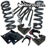 1988-1998 C1500 Silverado Obs 3/5 Lowering Kit Drop Coils Springs Flip V8. Fixed Price $420.00.