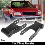 Pair 1" To 2" Drop Shackles Adjustable Leveling Lowering Ford F-150 87-96. Fixed Price $96.99.