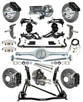 Ridetech Air RIDE,4-LINK,CURRIE Rear,wilwood Disc BRAKES,11" ROTORS,55-57 Chevy. Fixed Price $12059.99.