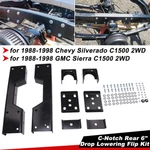 C-notch Support And Drop Flip Kit Fit 1988-1998 Chevy Silverado C1500 Gmc Sierra. Fixed Price $158.81.