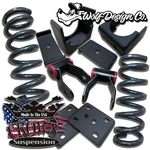 Silverado Lowering Kit 3/5 Drop Coils Springs Flip 1999-2007 V8 Crown Suspension. Fixed Price $387.00.