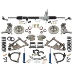 Fits Mustang Ii Ifs, Drop Spindles, 375 Coilovers, Power Rack, 4-1/2. Fixed Price $2233.99.