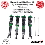 REV9 Hyper-street Ii Coilover Kit For 17-22 Infiniti Q60 V6 (3.0T/3.7L) Rwd V37. Fixed Price $565.00.