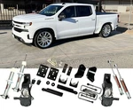 Mcgaughys 2.5"/4" Drop Silverado 2019-2025 1500 Complete Lowering Kit W/ Shocks. Fixed Price $1298.90.