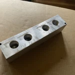 11-1/2" Aluminum Multi Air Divided Manifold W/1" Npt Ports & Ends. Fixed Price $65.00.